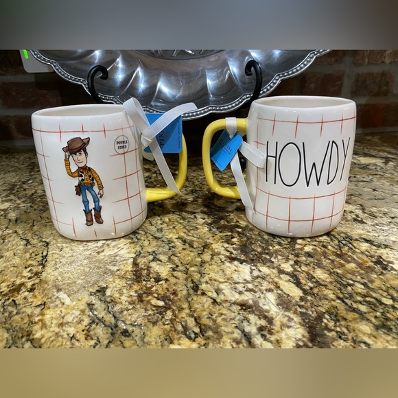 Rae Dunn Disney PIXAR HOWDY Woody Plaid  19.5 oz mug - Brand new 2025 - Picture 1 of 7
